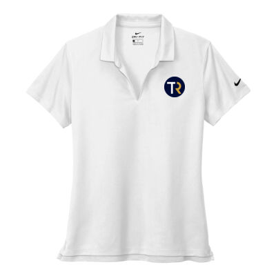 Nike Dri-FIT Pique Polo - Ladies - White Thumbnail